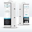 LiBa Mildew Resistant PEVA Shower Curtain Liner, 72x72-Inch, Clear