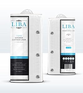 Shower Curtain Liner, PEVA Antimicrobial PVC Free Shower Curtain, Clear Shower Curtain Liner, Mildew Free, Mildew Resistant Shower Curtain Liner, Mold Resistant Shower Curtain Liner, Eco Friendly Shower Curtain, Vinyl Shower Curtain Liner, No Chemical Odor Vinyl Shower Liner, 72x72, 12 Month Warranty & 100% NO Questions, NO Hassle Money Back/Replacement Guarantee for 90 Days!