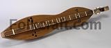 Folkcraft Black Walnut Hourglass Dulcimer With Circle Of Hearts Tone Holes