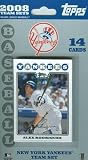 Topps MLB Baseball Cards 2008 New York Yankees 14 Card Team Set