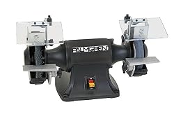 Palmgren 82061 6-Inch 1/3HP Bench Grinder with Wire Wheel, Dark Grey/Black