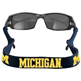 Michigan Wolverines Navy Blue XL Croakies Neoprene Retainer Sunglasses Holder