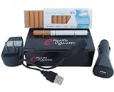 elektronische Zigarette e Welness® - incl. 10 Depots mit Geschmacksrichtung Tabak "MB" und 0.0 mg Nikotin und umfangreichen Zubehör - das optimale Starter Set zum günstigen Preisnstigen Preis