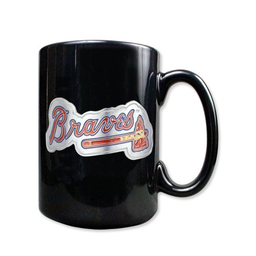 Atlanta Braves 15oz Black Ceramic Mug