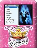Princess Design Apple iPod nano 3G (3rd Generation) 4GB/ 8GB Hard Case iJacket - Shock Absorbent Hard Protective Faceplate Cover + FREE Belt Clip Holster + FREE Lanyard + FREE Screen Protector
