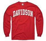 Davidson Wildcats Red Arch Long Sleeve T-Shirt