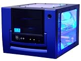 Aspire X-Qpack Blue Micro ATX Tower with Clear Sides, Front USB, FireWire & Audio Ports and 420-Watt Power Supply