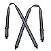 CTM Men's Elastic Plastic Clip-End TSA Compliant Airport Suspenders