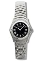 Ebel Classic Wave Black Dial Stainless Steel Ladies Watch 9157F11-5225