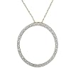 FOJO's 10K Gold Classic Circle Pendant (.25 ct. tw.)