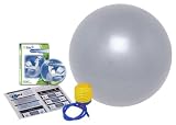 Stamina 65cm Crystal Edge Exercise Ball with Workout DVD