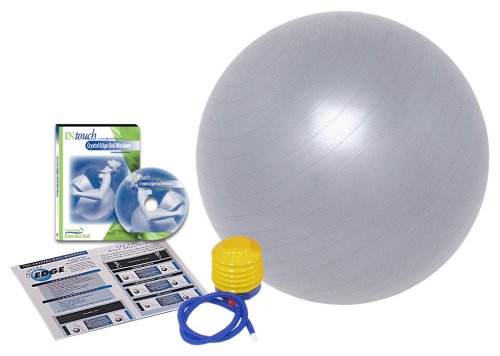 Stamina 65cm Crystal Edge Exercise Ball with Workout DVD