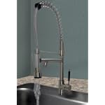 New Brushed Nickel Pull Out Kitchen Faucet Wet Bar Professional Restaurant