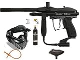 Paintball Kingman Spyder 07 Black Xtra Mrker Gun Blk Set