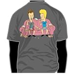 Beavis and Butthead - COUCH T-shirt - Charcoal