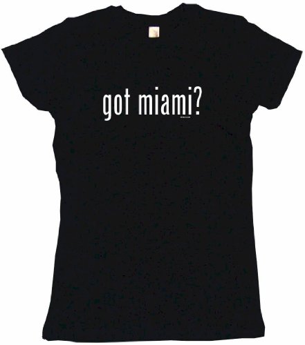 got miami? Women's Tee Shirt Large-Black Babydoll (petite fit)