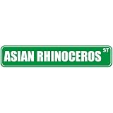  ASIAN RHINOCEROS ST  STREET SIGN