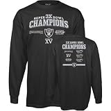 Oakland Raiders 3X Super Bowl Champions Long Sleeve Champs T-shirt at Reebok