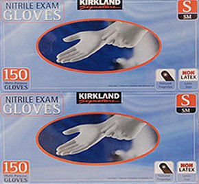 KIRKLAND カークランド KS Nitrile Gloves 二トリル手袋　Sサイズ 150枚×2箱