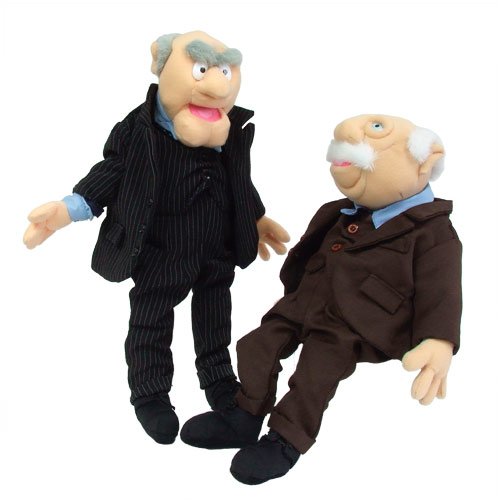 Childrens Toyshop  Spielwaren : Disney Muppets Muppet-Show Kermit-Collection Heunec Plüschfiguren-Set Waldorf und Statler