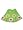Cool Island - Girls Short Flare Skirt, Garden Green (Size 3T)