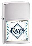 Zippo Lighter MLB TAMPA BAY DEVIL Rays Brushed Chrome