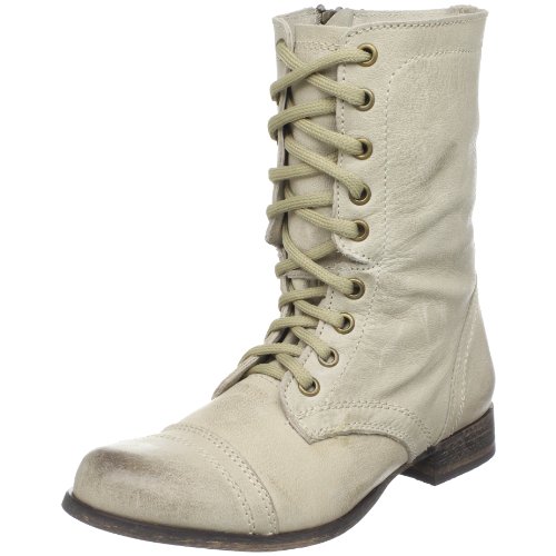 Steve Madden Women's Troopa Ankle Boot,Natural Leather,9.5 M US