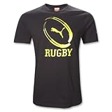 Puma Rugby Crest T Shirt (Black/Yellow)