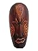 The Challenger of Self, African Tribal Wooden Mask, Hand Carved in Bali, 8 Inch