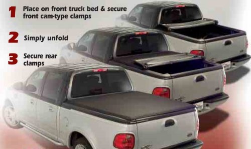 Torza Top Premier Soft Folding Truck Bed Tonneau CoverGMCSierra2007 to 2008(New Body) ShortBed (5'8" bed) with or w/o Cargo Management System