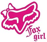 Fox Girl 12 Inch High Quality Truck or Car Vinyl Decal Letter Pink
