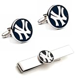 New York Yankees Cufflinks and Tie Bar Gift Set