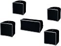 Jamo - A102 HCS3 - Ensemble d'enceintes 5.0 - Puissance admissible de 400 W - Noir (Import Royaume Uni)