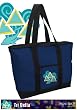 Tri Delta Dolphin Design Tote Bag Tri Delta - For Travel or Beach Gift Ideas for Man Men Him Her Women Ladies or College Fans Students OFFICIAL NCAA MERCHANDISE