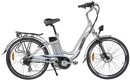 CEMoto E-12-Chr City Electric Folding Bike, Chrome