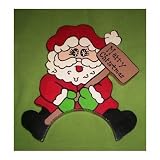SANTA CHRISTMAS MAILBOX TOPPER HANDMADE - B001G4S6IW