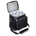 Black Ripstop Polyester Fabric Six Bottle Wine Tote