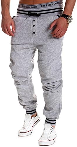 Lvstar Men's Casual Loose Hip Hop Jogger Harem Sports Pants
