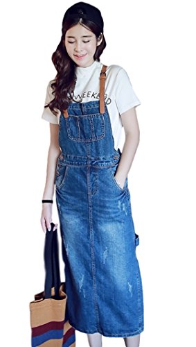 レディース ジャンパースカート スカート オーバーオール デニムスカート 春秋冬 ステップスカート マキシ丈 レザーストラップ カジュアル 美脚 OL 通勤 通学 トラベル レジャー エレガント ブランド セレブファッション 可愛いスカーフ付き KK1335