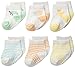 Carter's Unisex-Baby Newborn Color Animal Socks, Multi, 0-3/Medium Months (Pack of 6)
