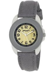 Sprout Unisex ST1016GYIVGY  Small Grey Organic Cotton Strap Watch