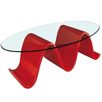 A3018-R Table basse design rouge