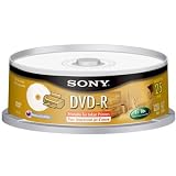 Sony 25DMR47RSP4 16x DVD-R Recordable and Ink-Jet Printable (25 Disc Spindle)