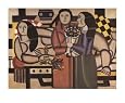 Trois Femmes aux Fleurs, 1920 Figurative Art Poster Print by Fernand Leger, 30x25