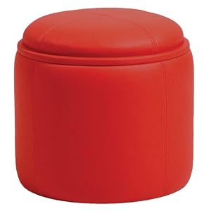 P'Kolino Storage Ottoman in Red by P'Kolino