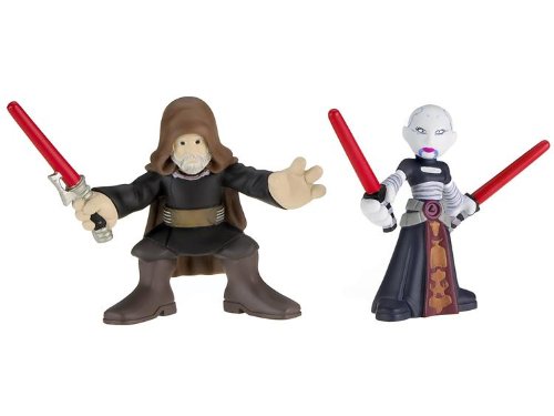 41eriW9zqRL Galactic Heroes Asajj Ventress and Count Dooku Star Wars Clone Wars