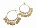 Medium Hoops in Silver with 10 Karat Gold Discs by Me & Ro