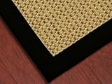 Sonoma Wool/Sisal Rug 2.5x8 - Black, Hypo-Allergenic - 9 Sizes Available