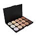Goege Pro 15 Color Cream Concealer Palette Foundation Makeup Set Cover Speckled Freckle Face Contouring Kit