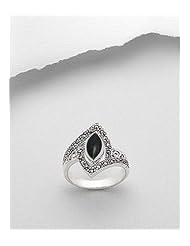 Marcasite Ring In 92.5 Sterling Silver